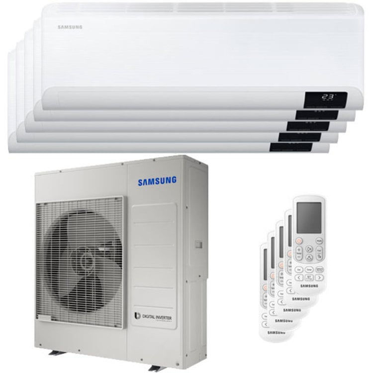 Miniatura: Condizionatore Samsung Cebu Wi-Fi penta split 9000+9000+9000+12000+12000 BTU inv