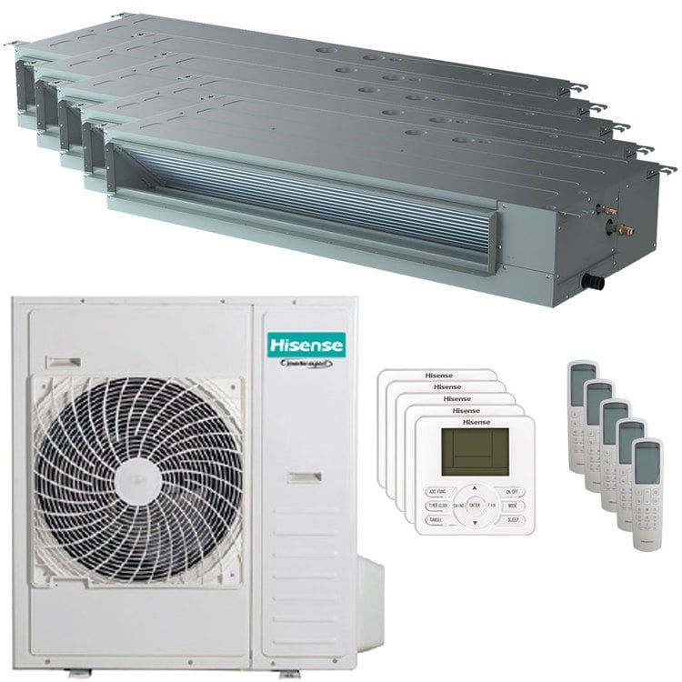 Miniatura: Condizionatore Hisense Canalizzabile ADT penta split 9000+9000+9000+9000+18000 B