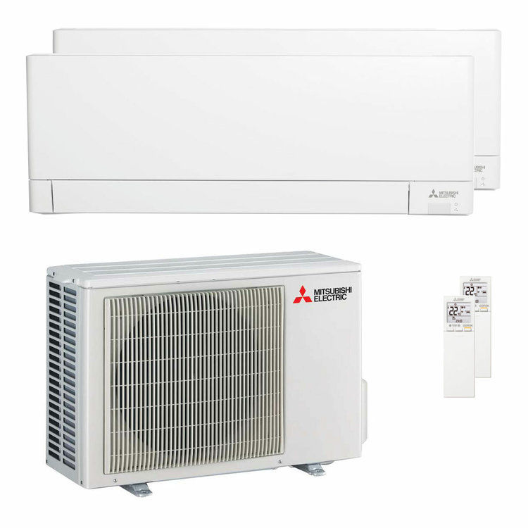 Miniatura: Condizionatore Mitsubishi Electric Serie AY dual split 9000+9000 BTU inverter A+