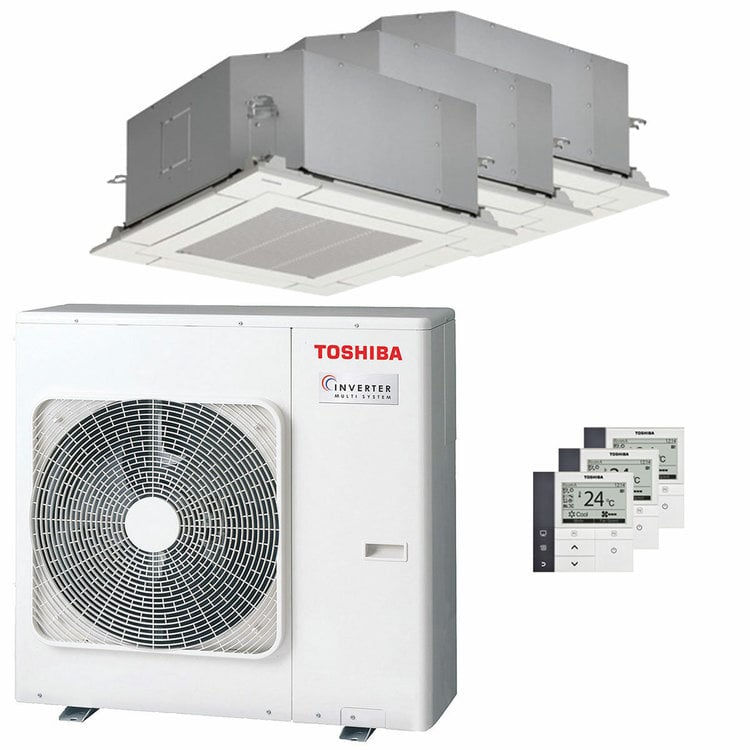 Miniatura: Condizionatore Toshiba Cassetta compatta U2 a 4 vie trial split 9000+12000+12000