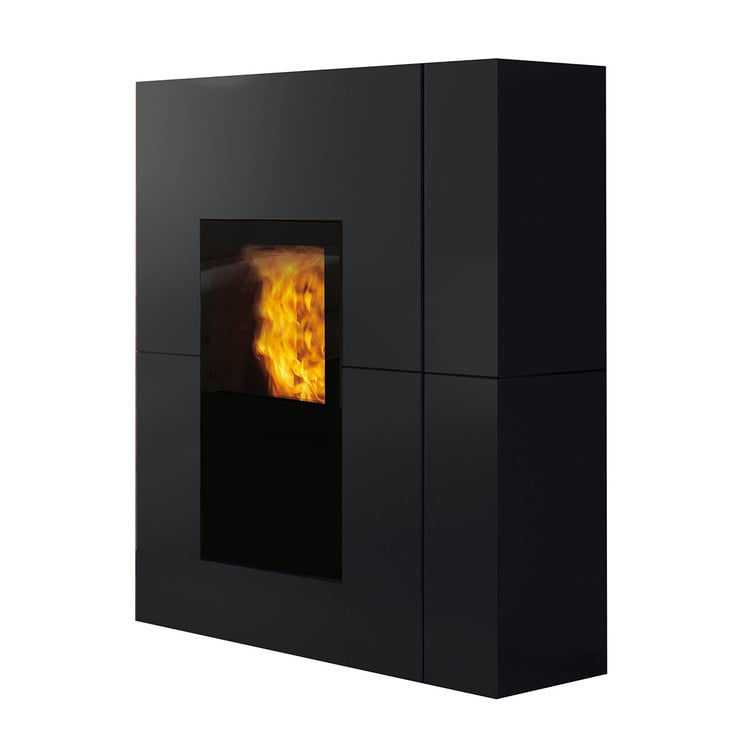 Thumbnail: Stufa a pellet Edilkamin Blade2 H 22 Up 22,8 kW Idro WiFi Nero
