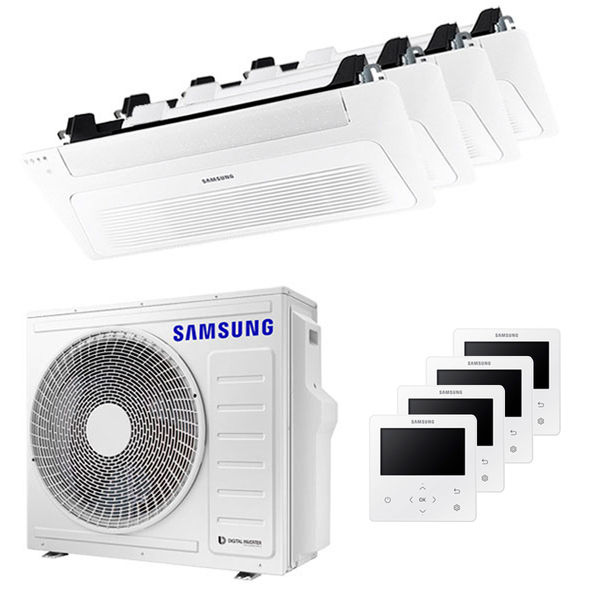 Condizionatore Samsung Cassetta WindFree 1 Via quadri split 9000+9000+9000+12000