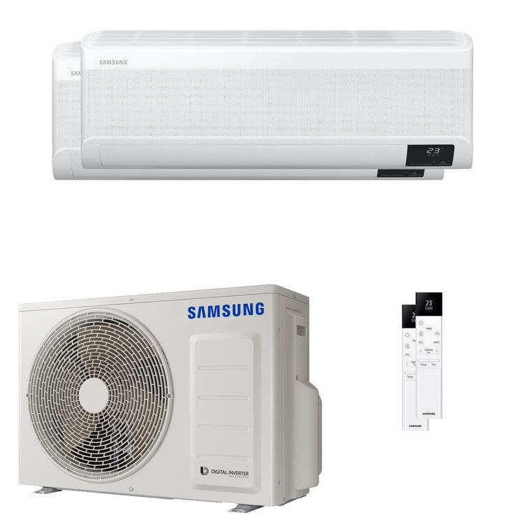 Miniatura: Condizionatore Samsung Windfree Elite 2023 dual split 12000+12000 BTU inverter A