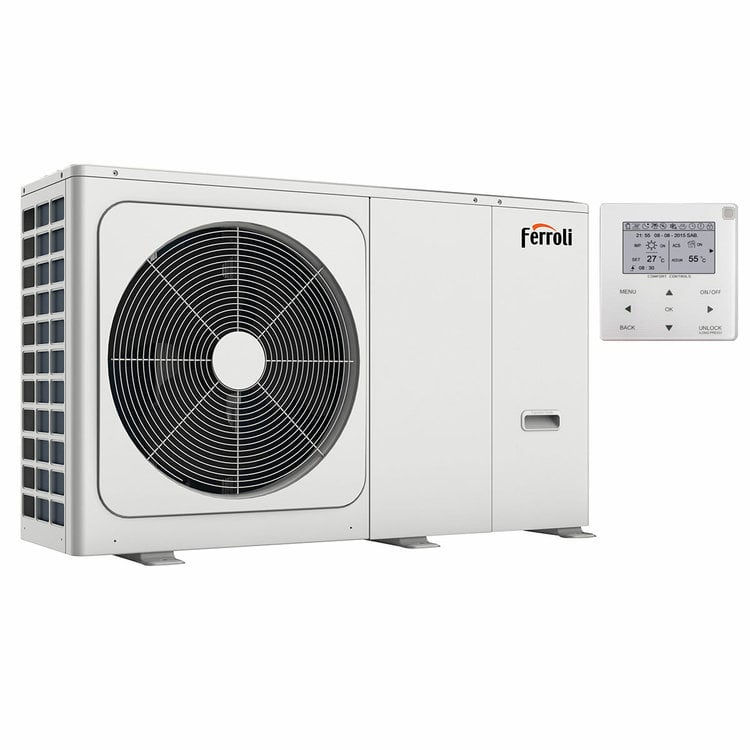 Miniatura: Pompa di calore aria acqua Ferroli Omnia M 3.2 14,5 kW Monoblocco Monofase Inver