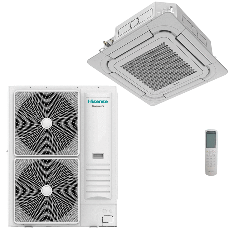 Miniatura: Condizionatore Hisense Cassetta Round Flow 36000 BTU R32 Turbo Inverter A++