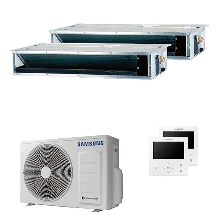 Miniatura: Condizionatore Samsung canalizzabile dual split 12000+12000 BTU inverter A+++ un