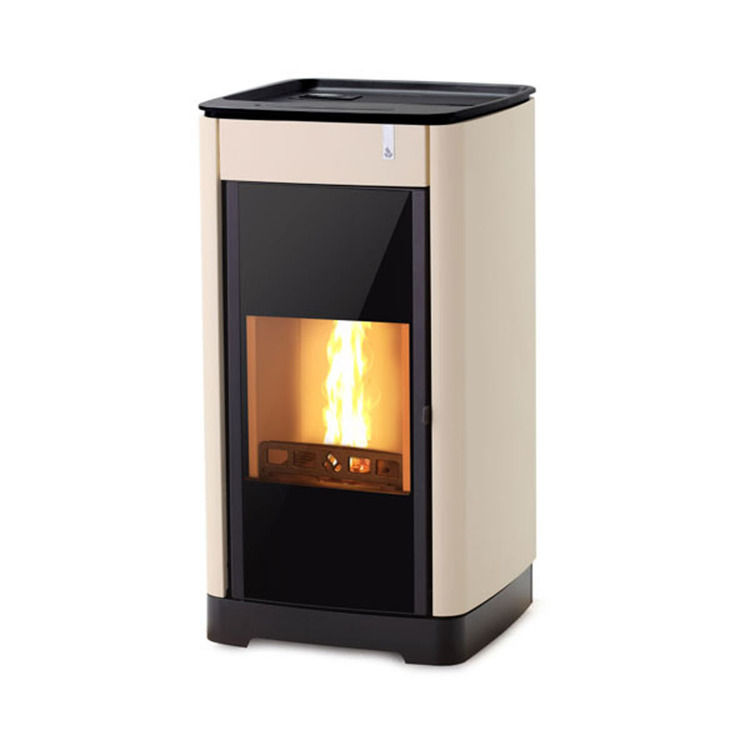 Thumbnail: Stufa policombustibile Girolami Furni 14 avorio 15 kW idro + kit acs