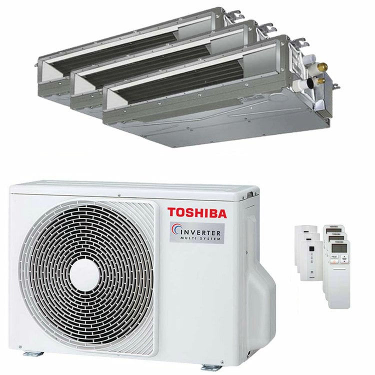 Miniatura: Condizionatore Toshiba Canalizzabile U2 trial split 9000+9000+12000 BTU inverter