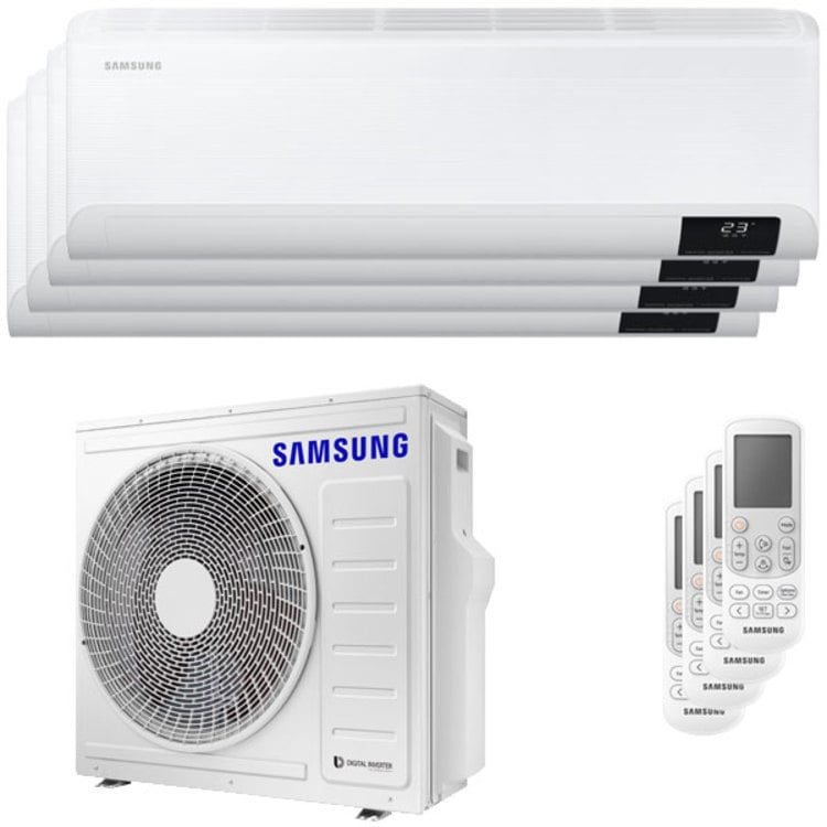 Miniatura: Condizionatore Samsung Cebu Wi-Fi quadri split 9000+9000+12000+12000 BTU inverte