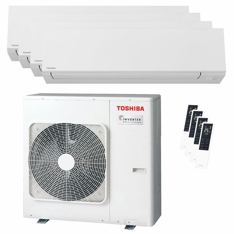 Miniatura: Condizionatore Toshiba SHORAI Edge White quadri split 5000+5000+7000+9000 BTU in
