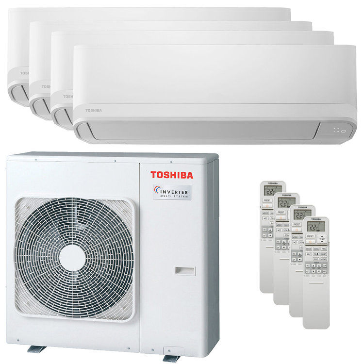 Miniatura: Condizionatore Toshiba Seiya Classic quadri split 9000+9000+9000+9000 BTU invert