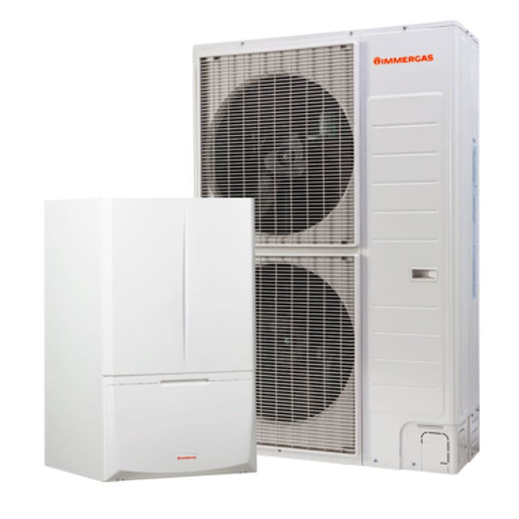 Sistema ibrido caldaia a condensazione e pompa di calore Immergas Magis Combo 12