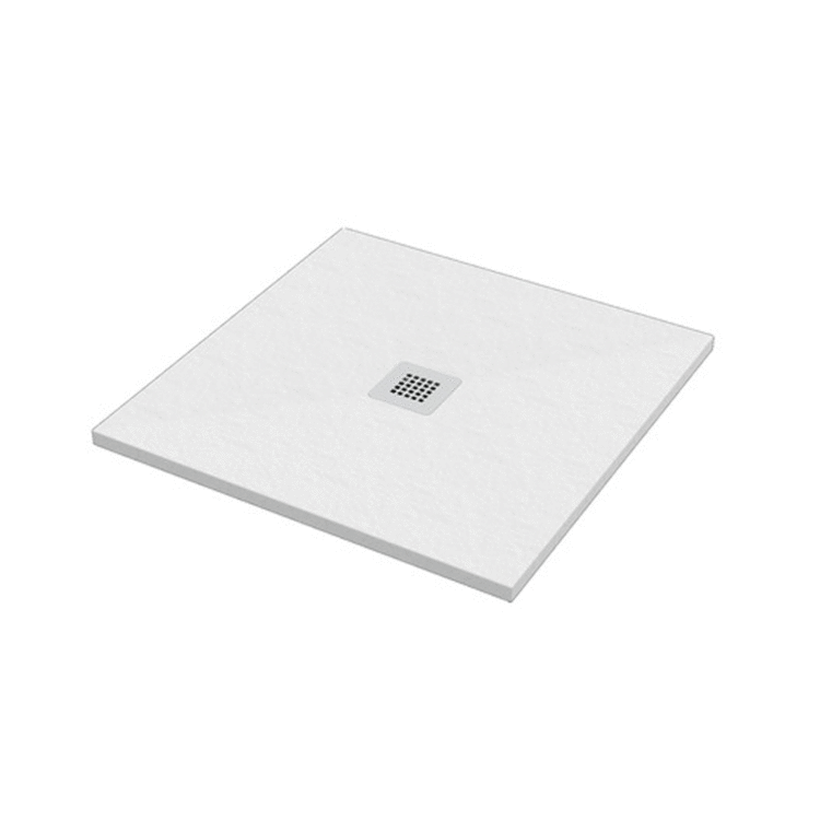 Miniatura: Piatto doccia Ercos Stone 800x800 Quadrato Bianco Opaco