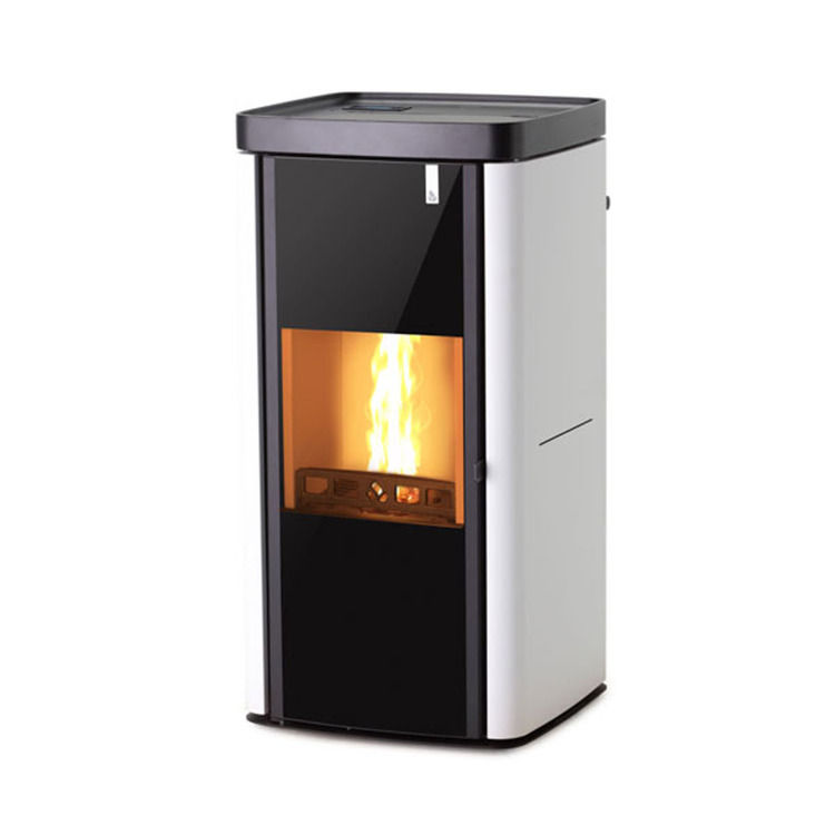 Thumbnail: Stufa policombustibile Girolami Soft 18 bianca 17 kW idro + kit acs