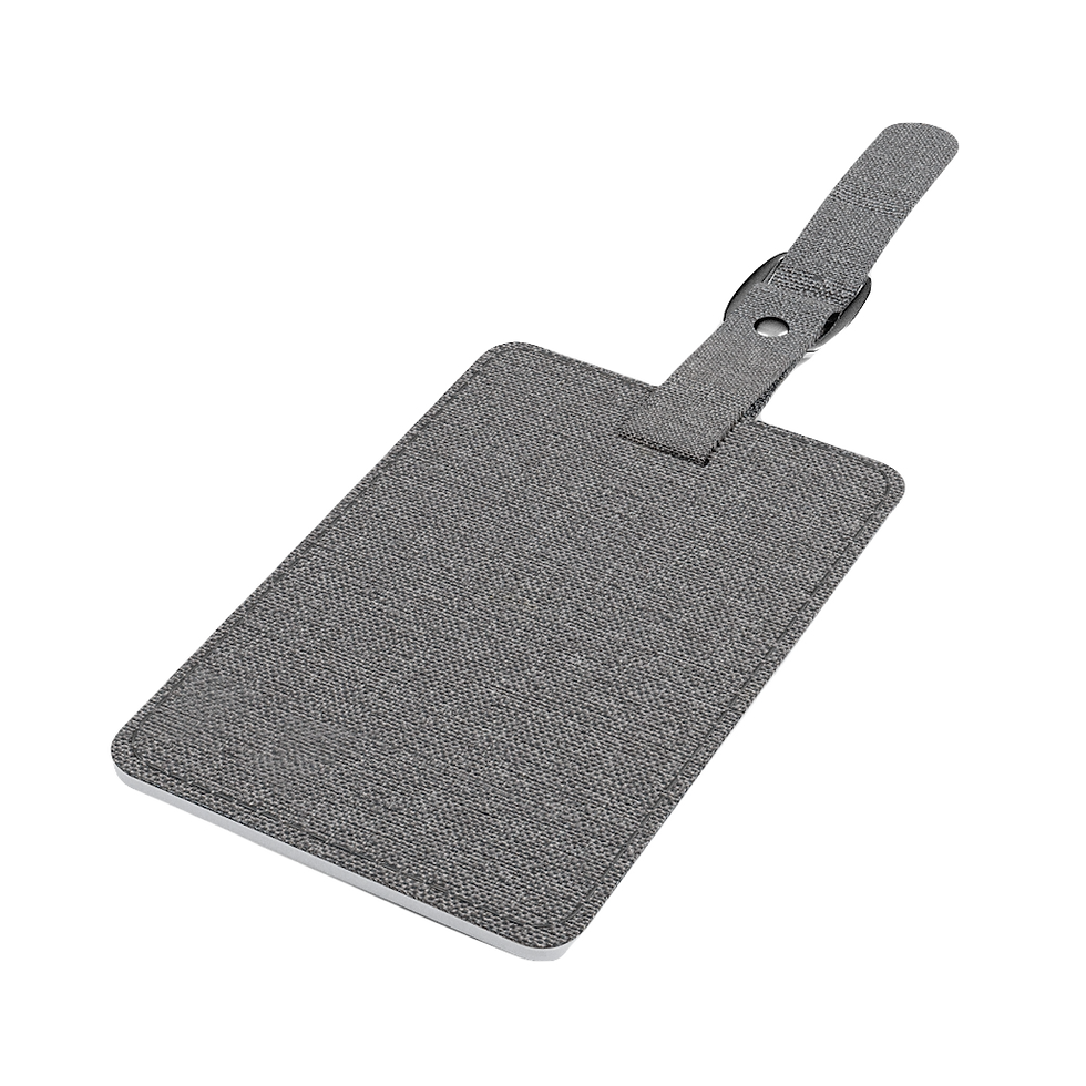 תמונה ממוזערת: Orange Draco Unit Luggage Tag, Rectangle