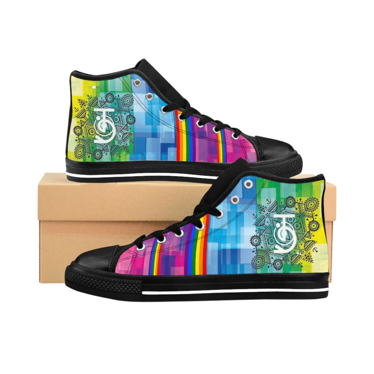 Digital Spectrum Draco Dynamics, Women's High-top Sneakers
