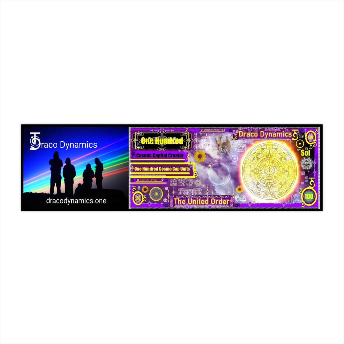 (Sol) Purple Draco Units Bumper Sticker 