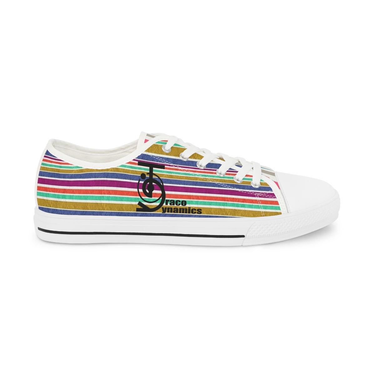 Striped Spectrum Draco Dynamics, Men's Low Top Sneakers