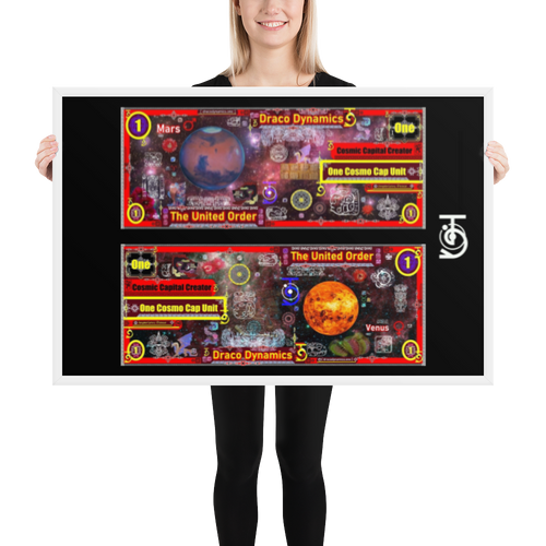 Red Draco Dynamics Cosmo Unit, Framed photo paper poster | Draco Dynamics