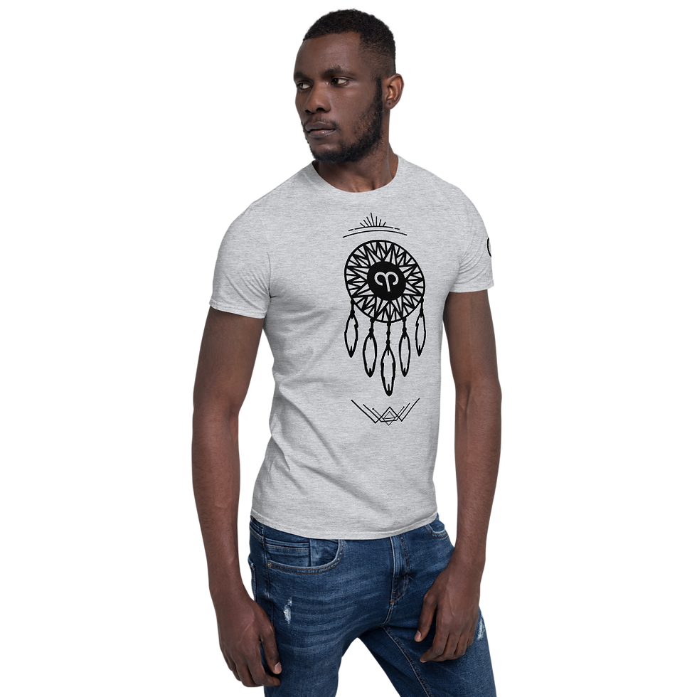 Draco Duality Aries Dreamcatcher, Short-Sleeve Unisex T-Shirt