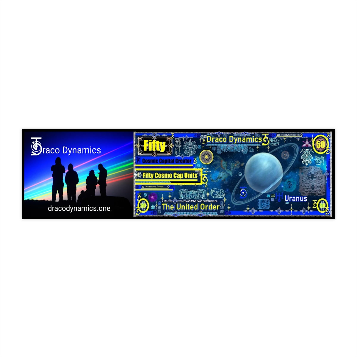 (Uranus) Blue Draco Units Bumper Sticker