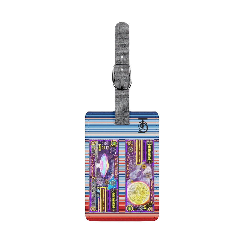 Purple Draco Unit Luggage Tag, Rectangle