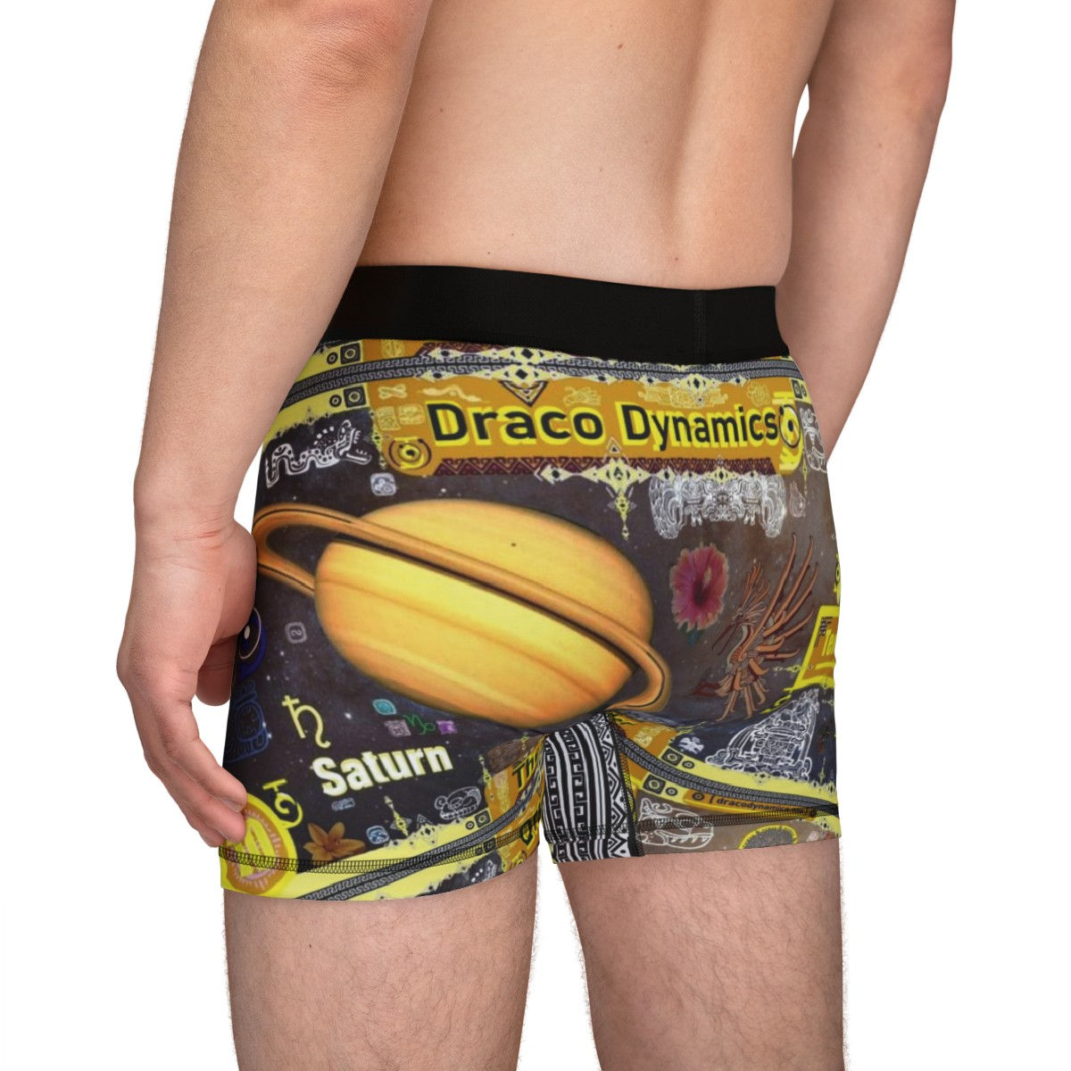 (Saturn) Yellow, Draco Unit, Men's Boxers