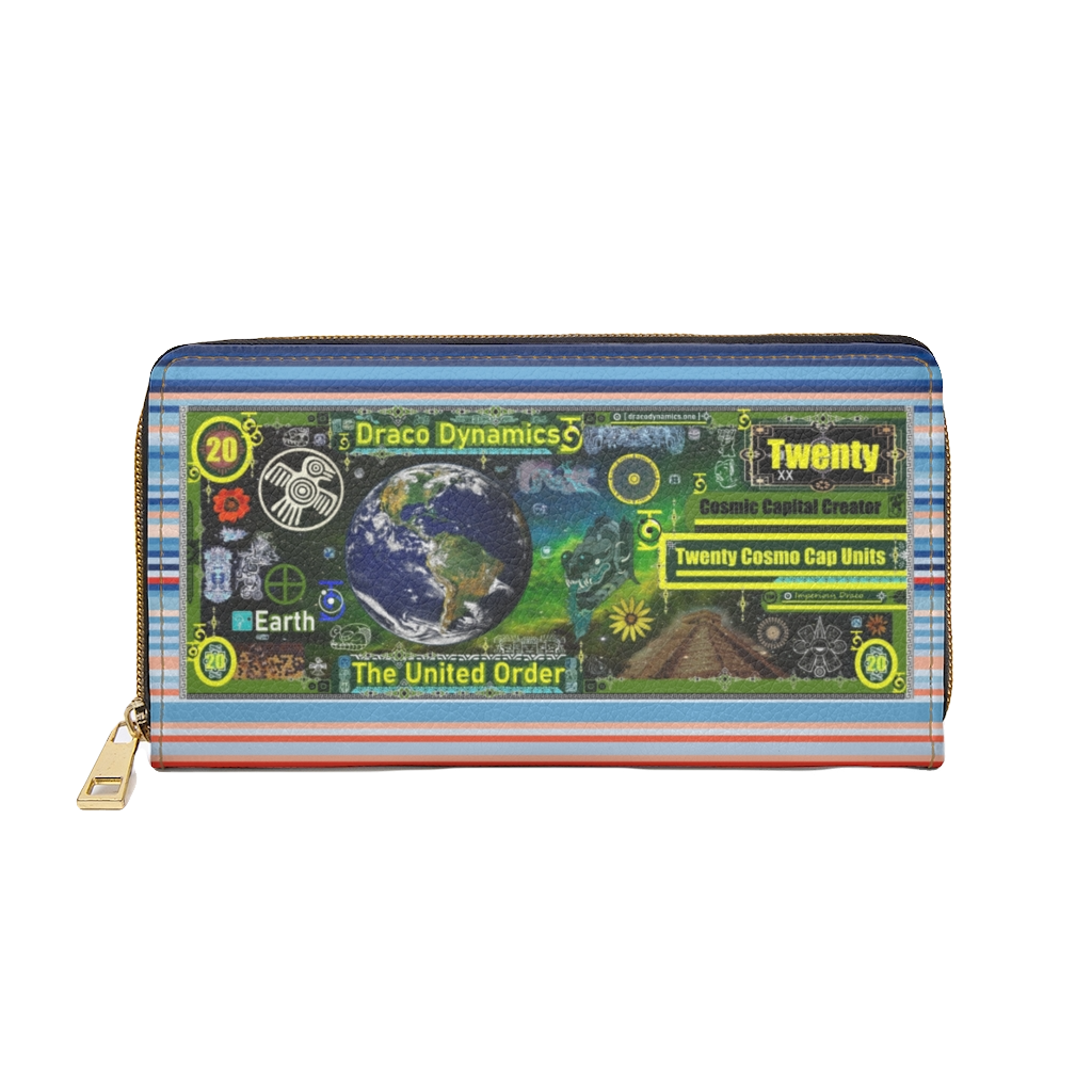 Green Draco Unit Zipper Wallet