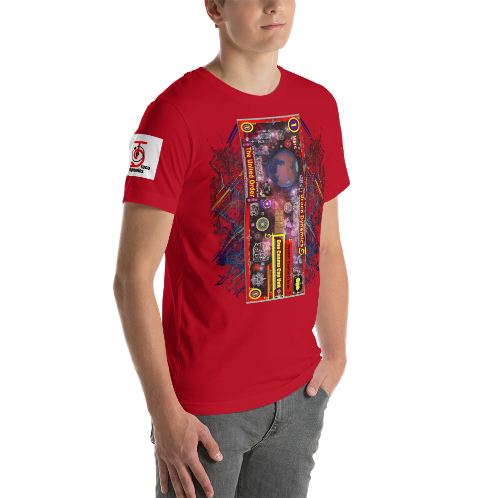 Vertical Red Draco Unit, Short-Sleeve Unisex T-Shirt