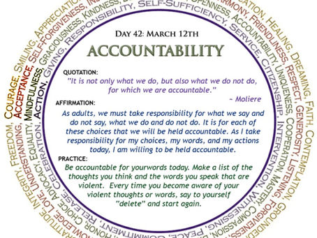 Day 42: Accountability