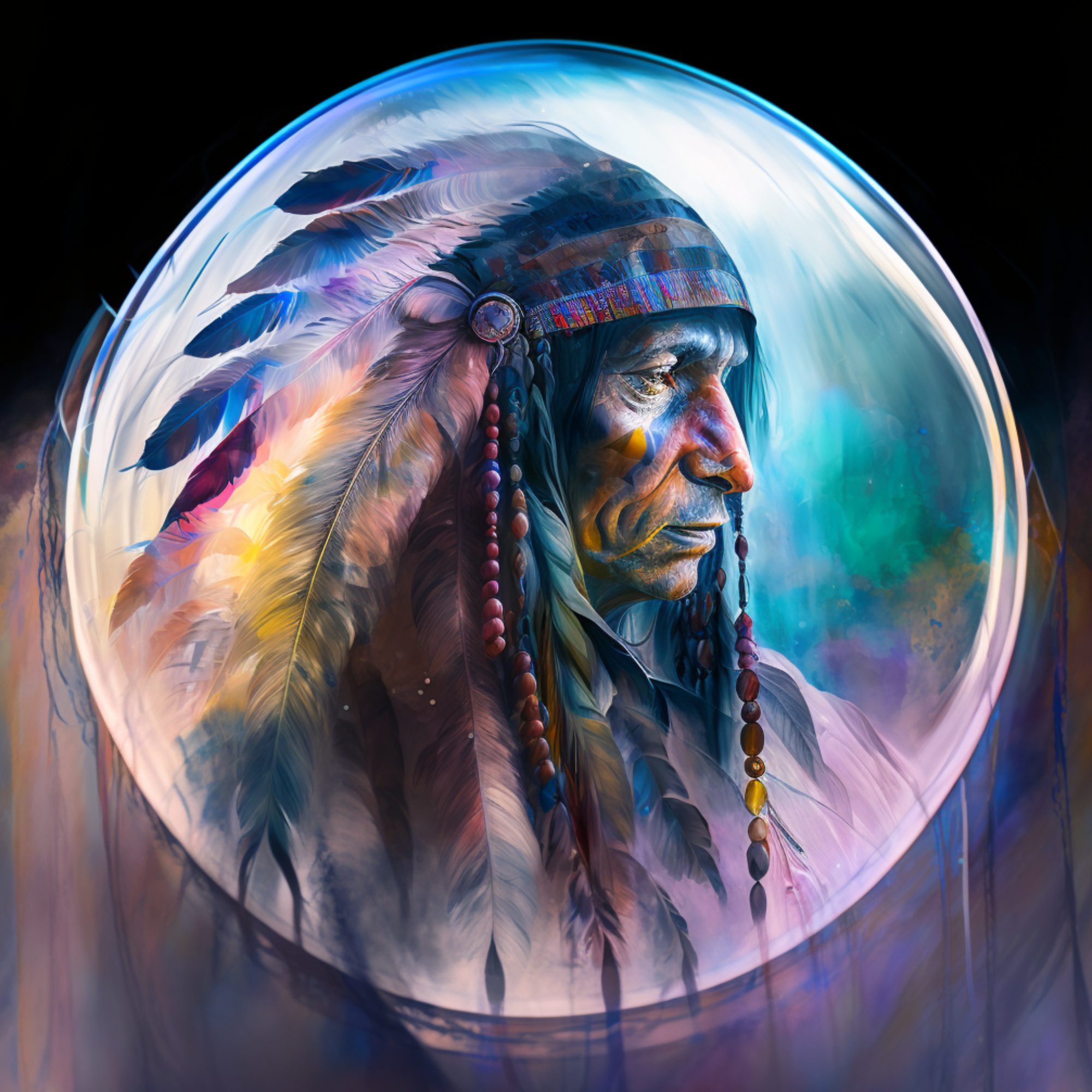 Native American Ancestors Collection Tribal Chief Native Man #2