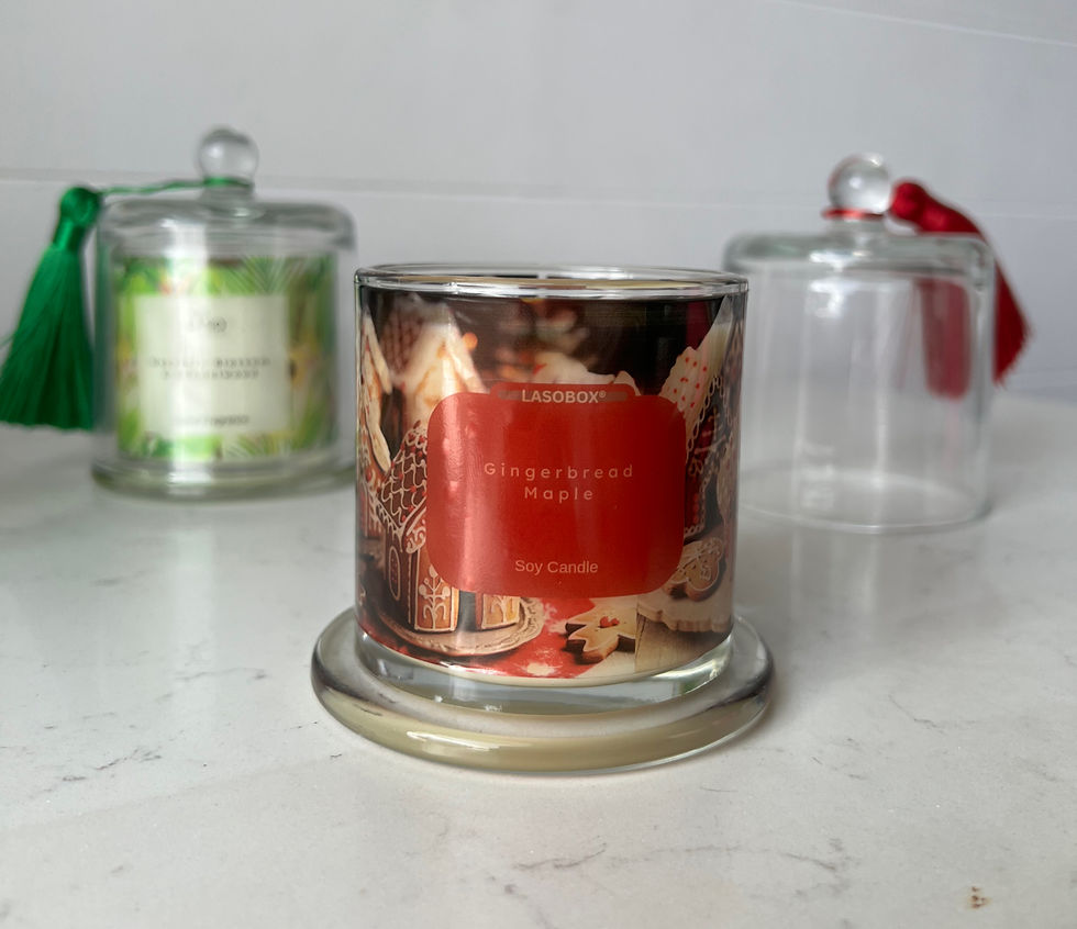 Lasobox Candles: Select from our ready-made holiday collection — or create your own with a custom scent, label, and packaging tailored to your brand.