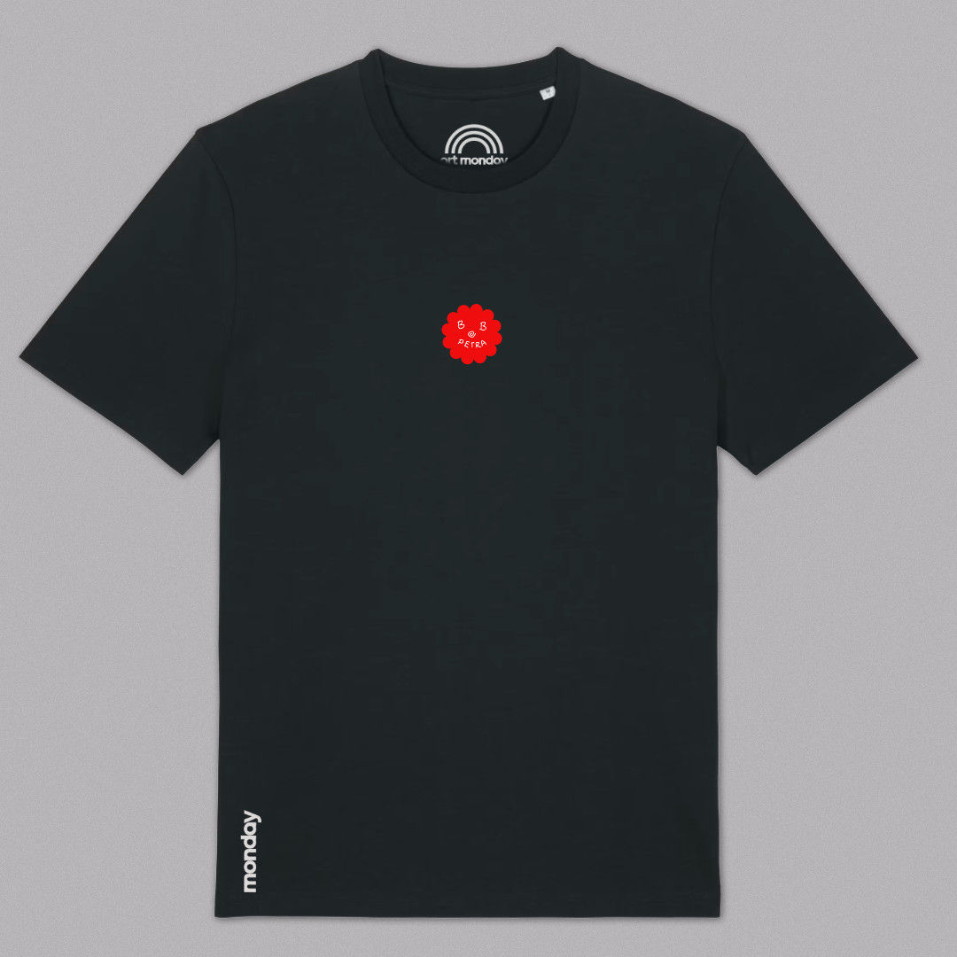 PLS SIT // BLK TEE // BOB PETRA