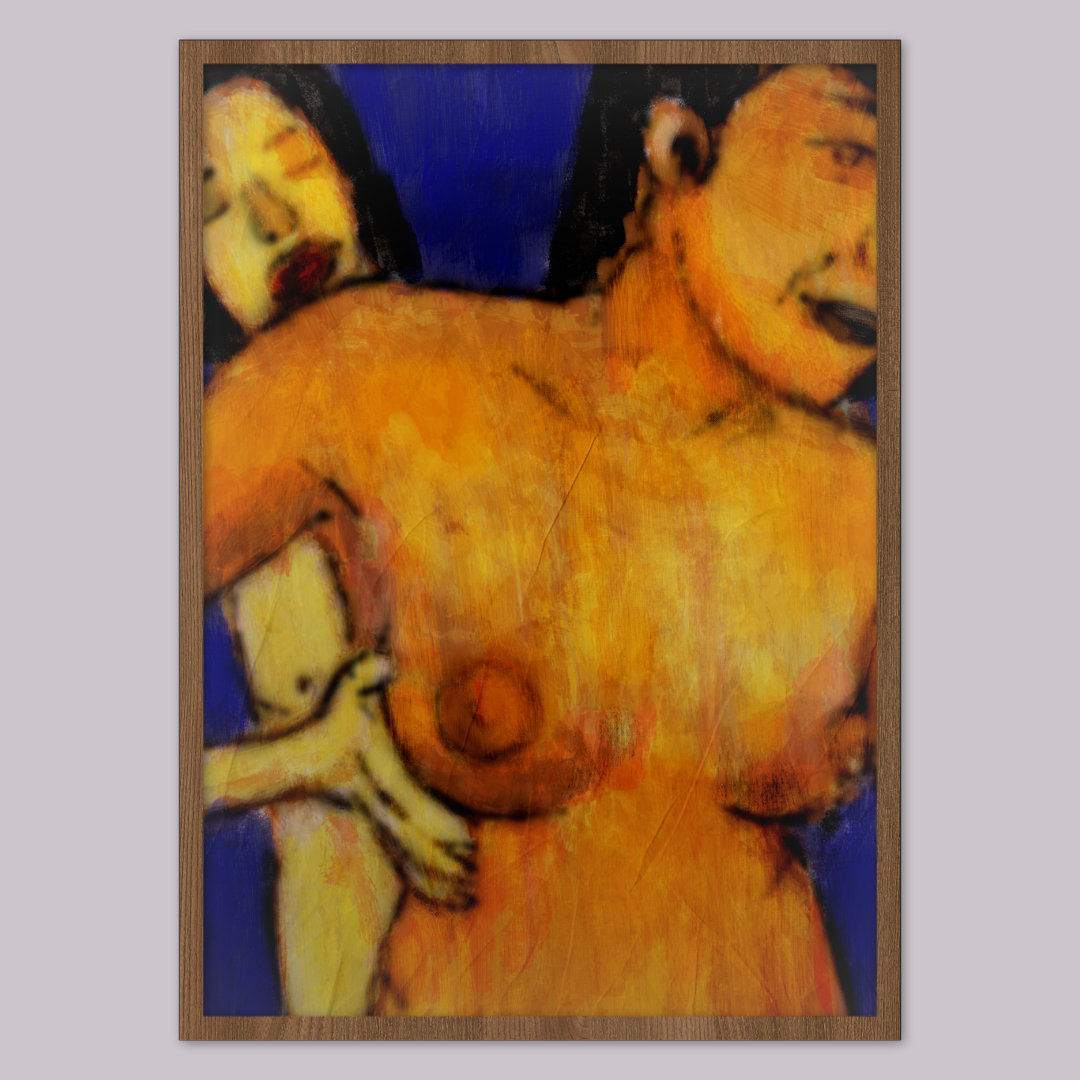 DE GULE DER IKKE KUNNE SLIPPE. ART PRINT. BOB PETRA