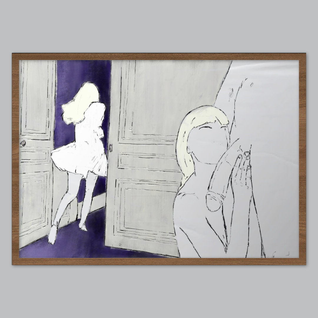 SKABET DER GLEMTE AT LUKKE. ART PRINT. BOB PETRA
