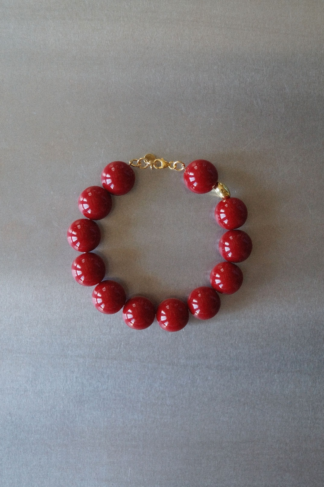 Pulsera Albor Carmín Oro