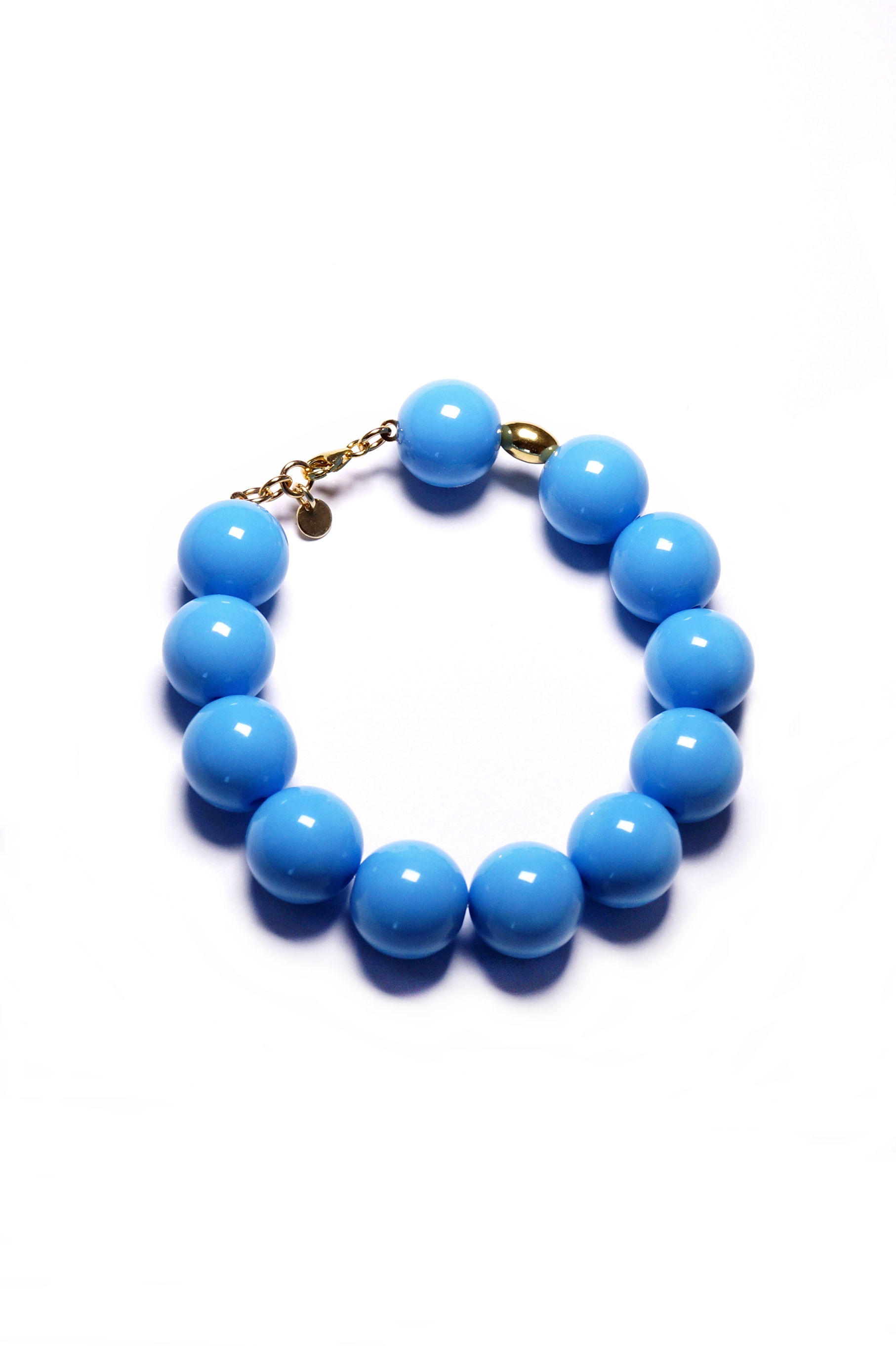 Pulsera Albor Celeste Oro