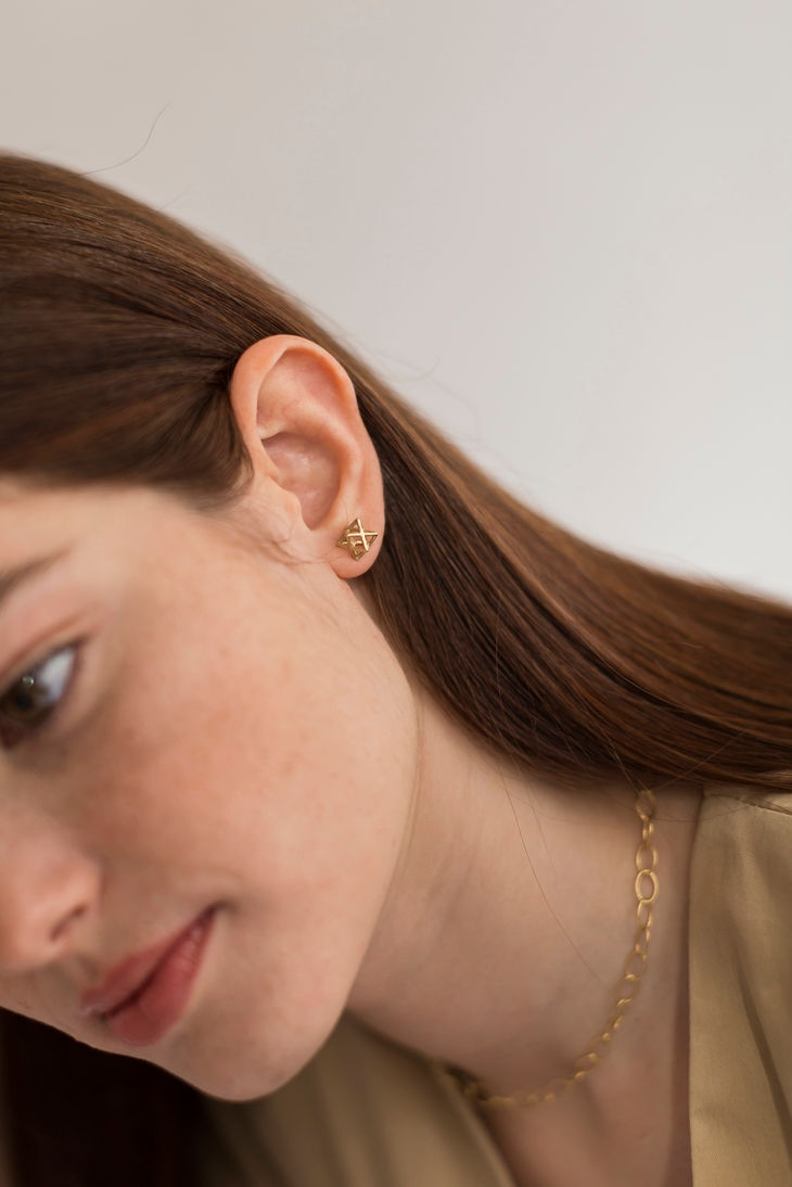 Miniatura: Pendientes Serapis Oro
