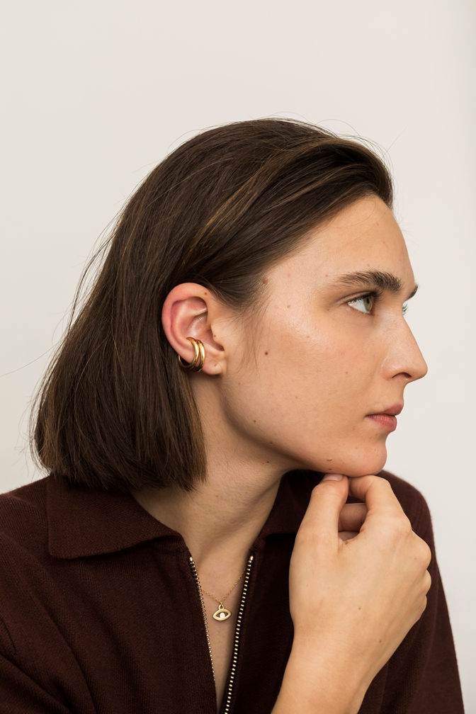 Miniatura: Pendientes Dropa Oro