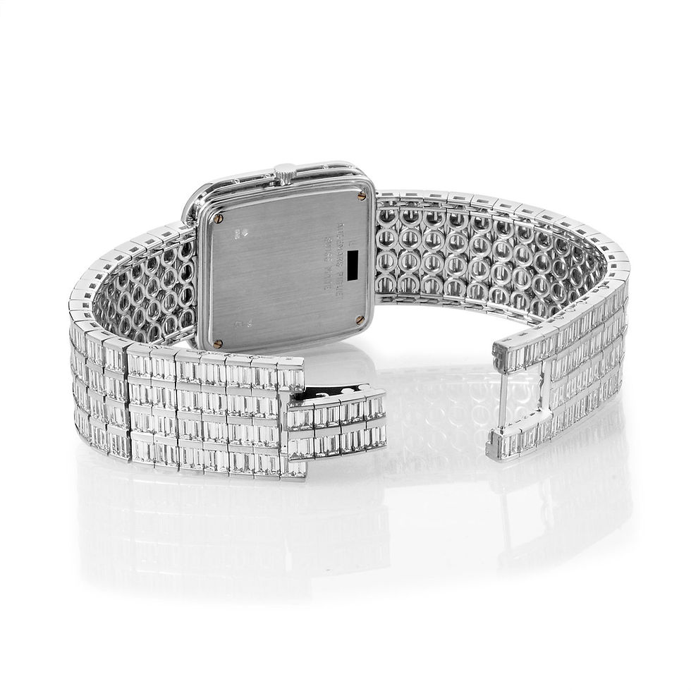 Thumbnail: AUDEMARS PIGUET 18K WHITE GOLD BAGUETTE DIAMONDS 39cts 14766BC