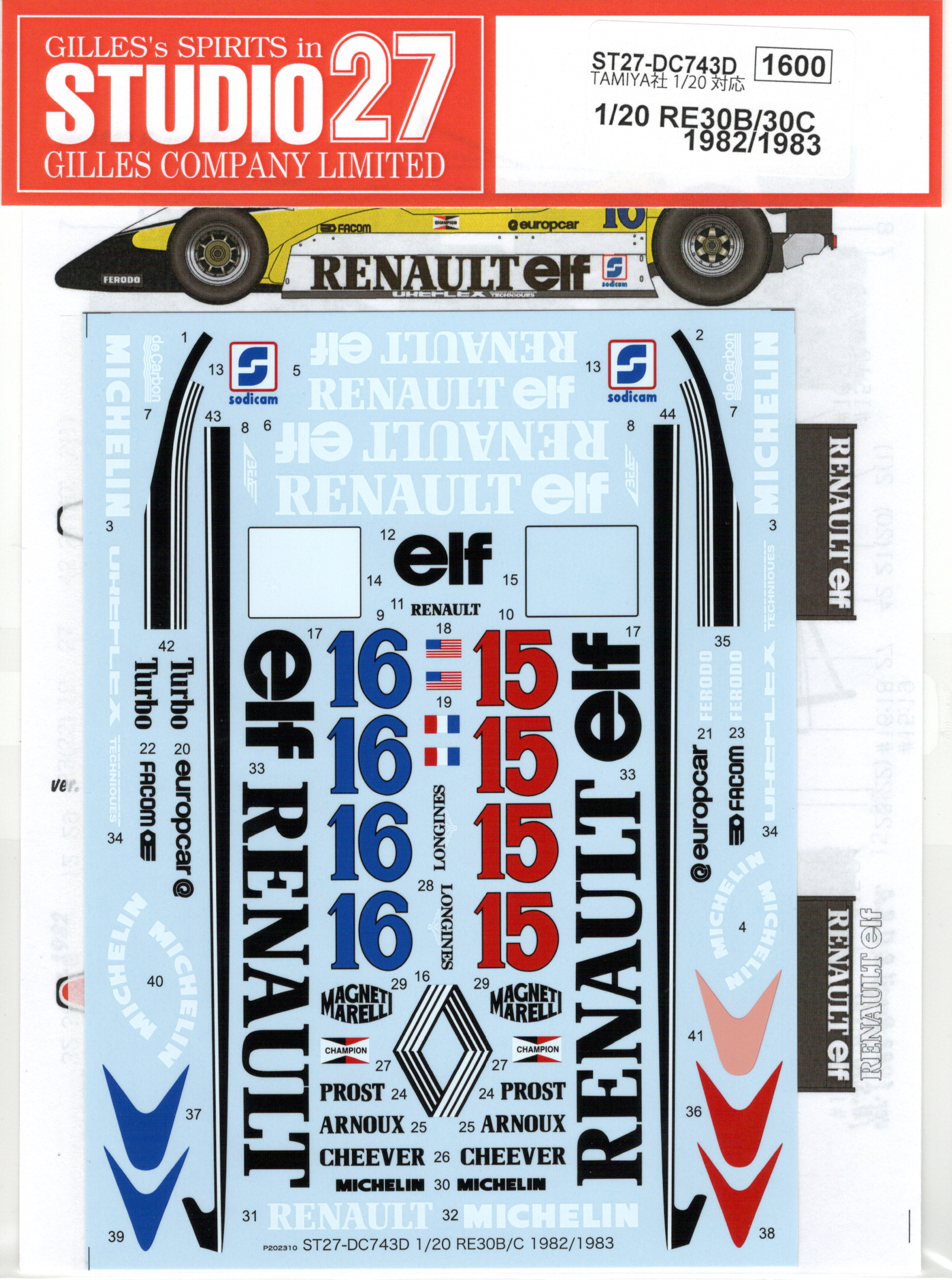 Renault RE30B/30C - 1982/1983