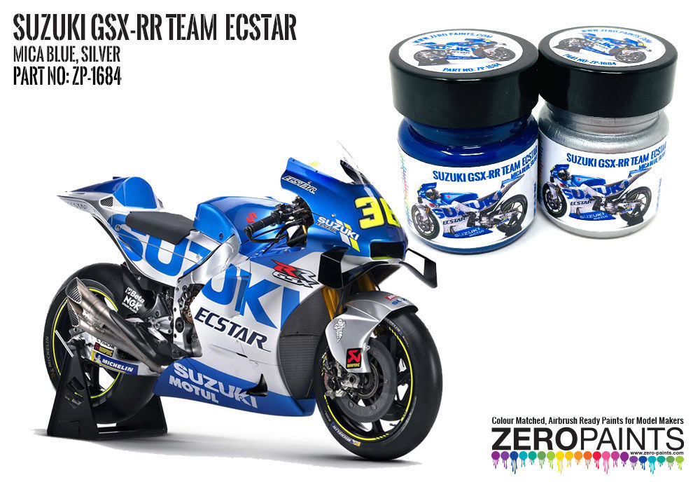 Suzuki GSX-RR Team Ecstar Mica Blue & Silver