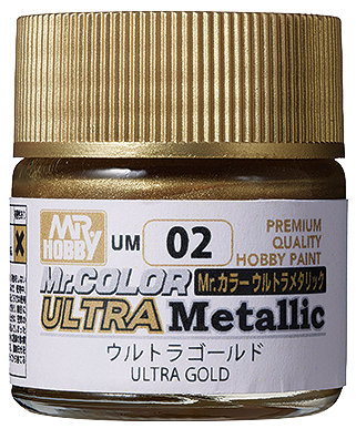 Mr. Color Ultra Metallic Ultra Gold | Paints Models & More