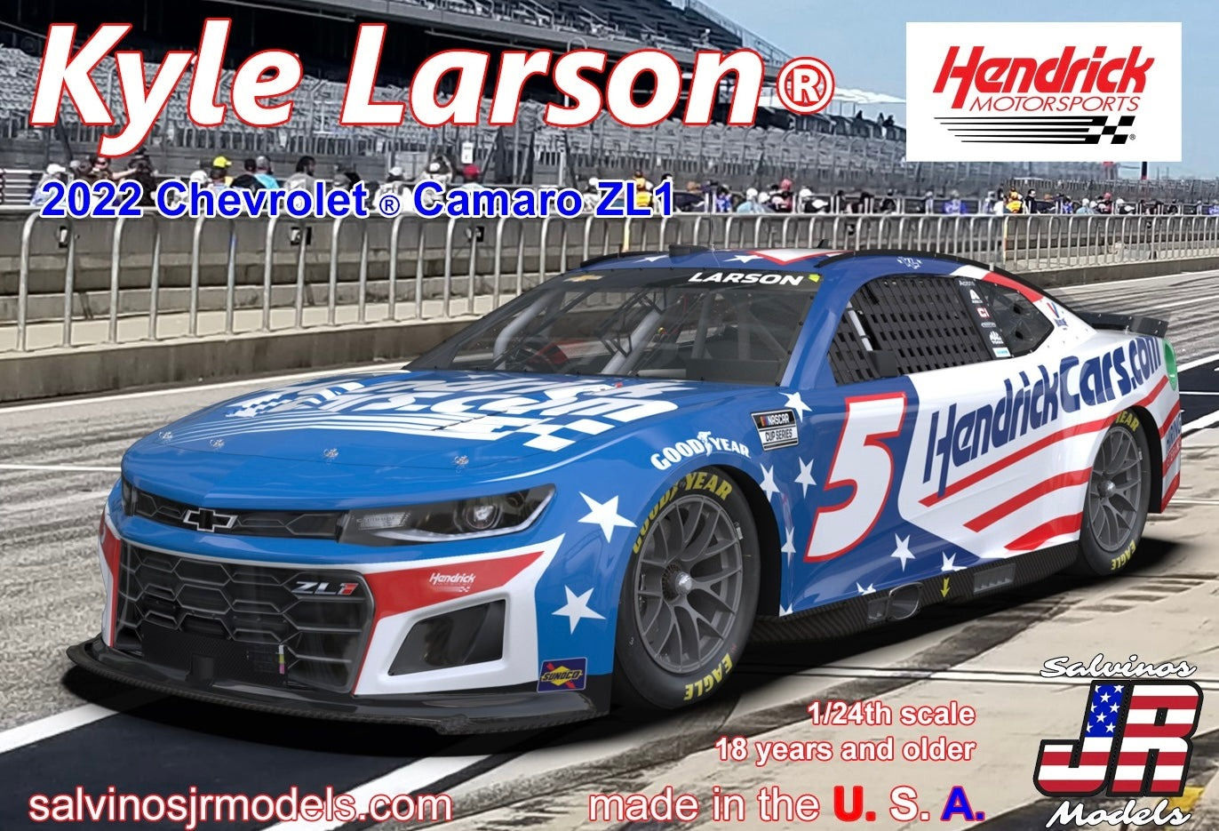 2022 Kyle Larson Hendrick Camaro - Patriotic Special