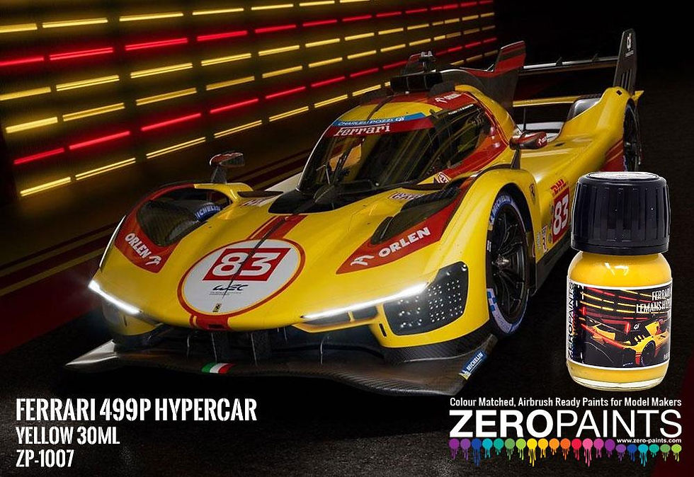 Ferrari 499P LeMans Hypercar Yellow