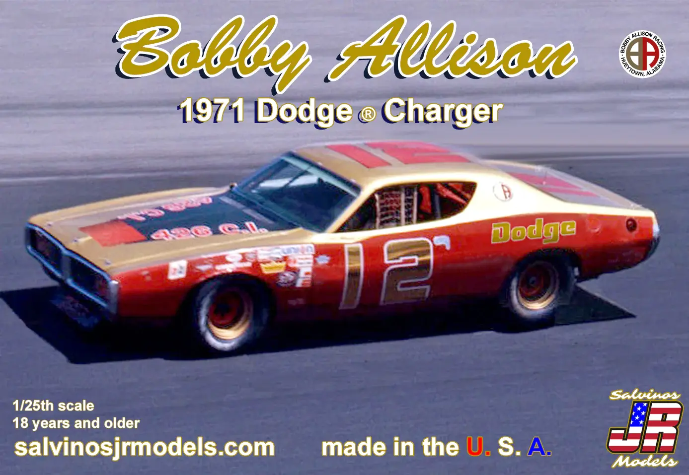 1971 Bobby Allison Dodge Charger Flat Hood