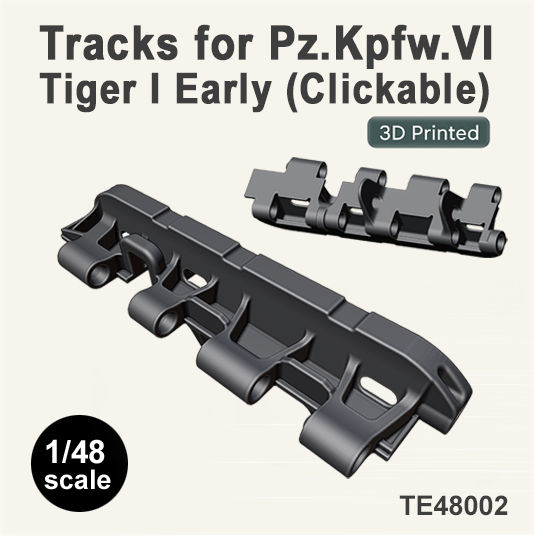 1/48 Tracks for Pz.Kpfw.VI Tiger Early (Clickable 3D printed)