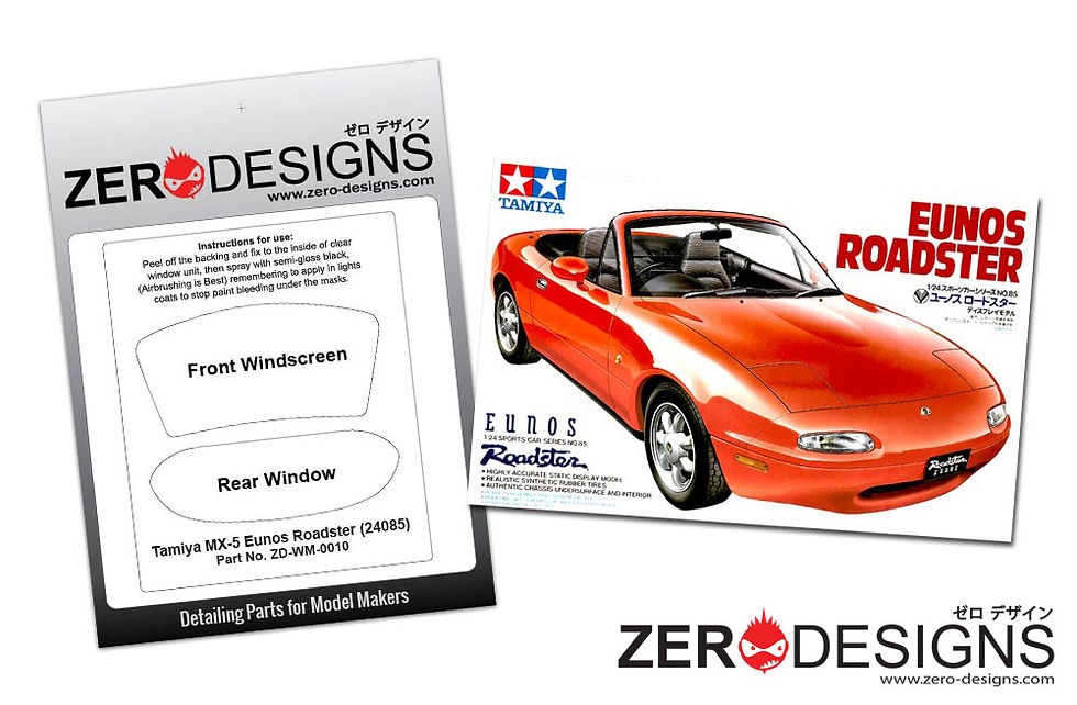 Tamiya MX-5 Eunos Roadster (24085) Window Painting Masks
