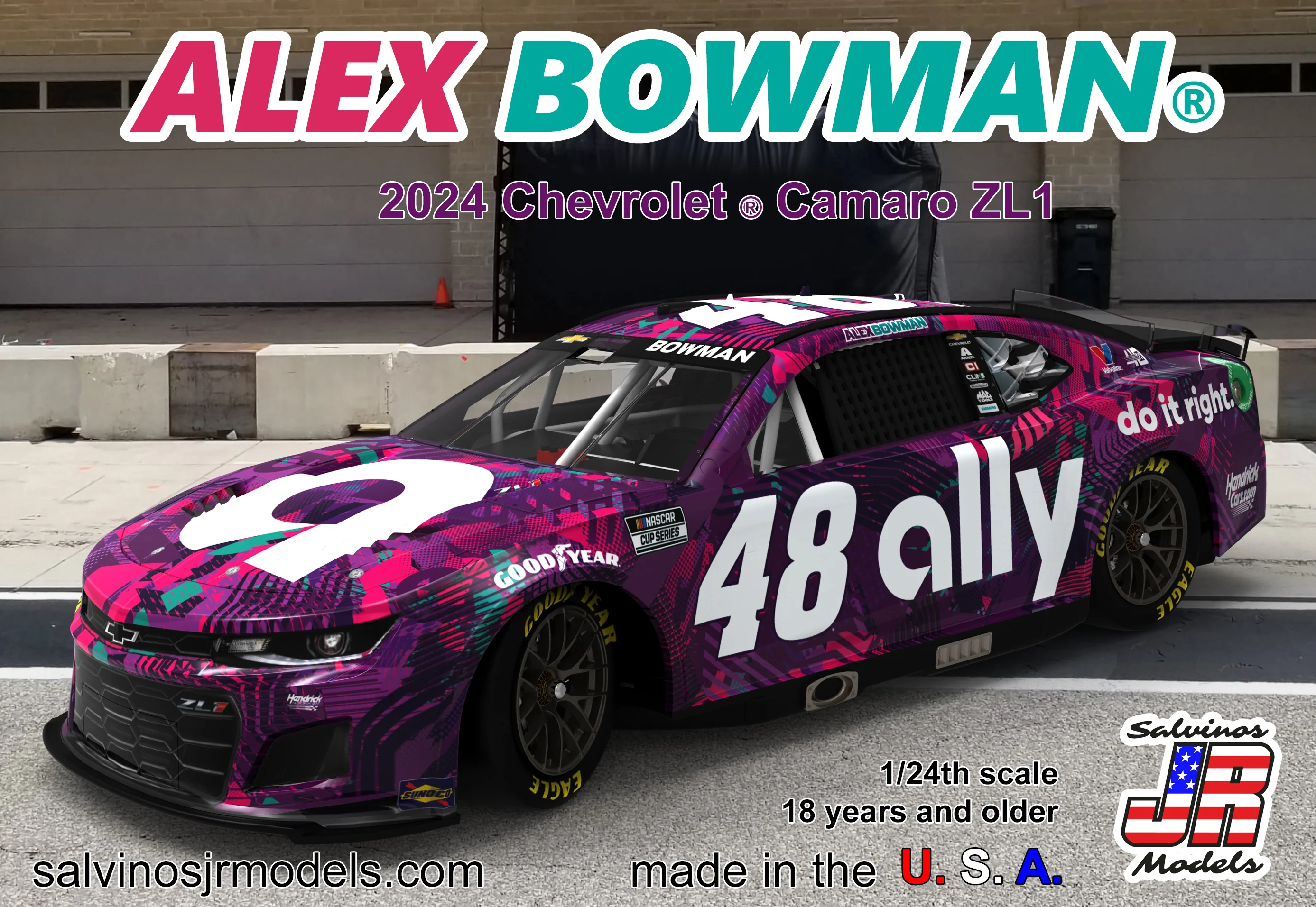 Alex Bowman 2024 Ally Scheme Paints Models & More