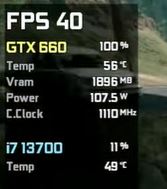Gtx 660 performance in Days gone
